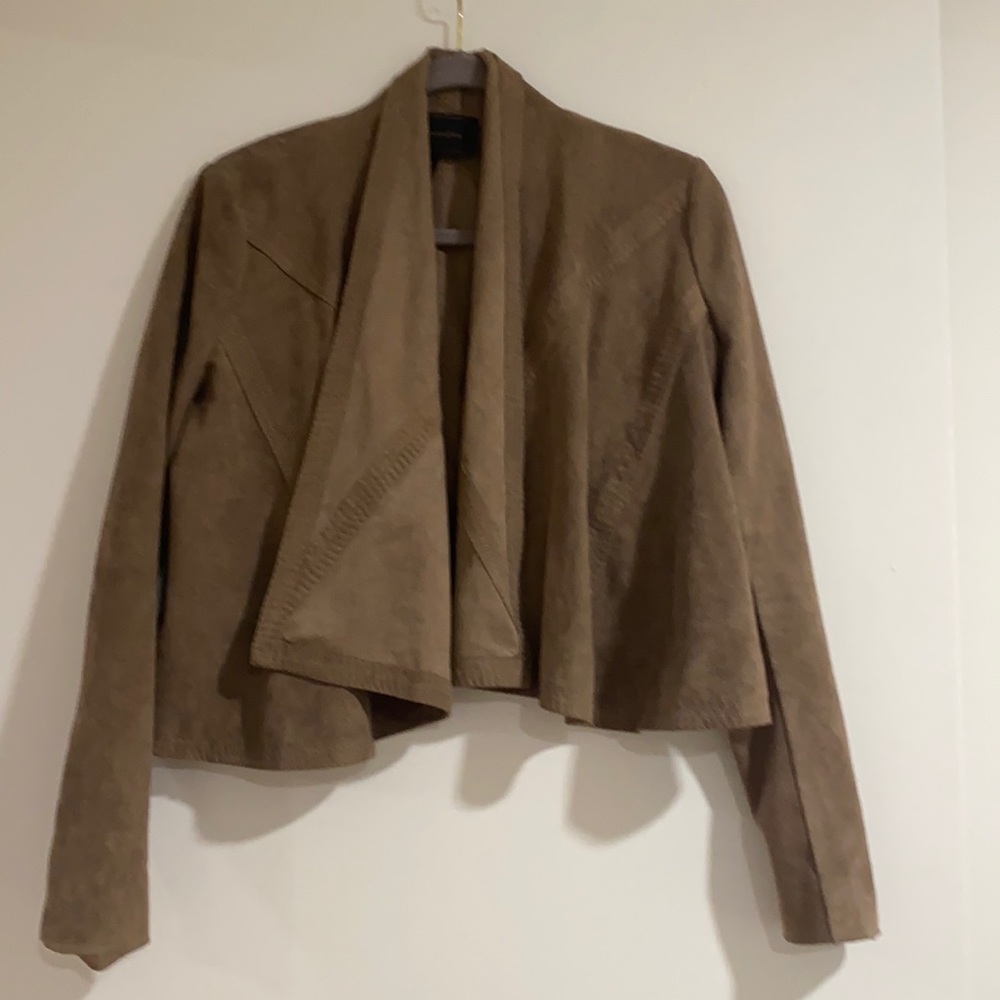 Cropped suede jacket great condition!